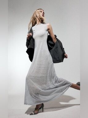 Charcoal Camdyn Maxi Dress (Stone Blue